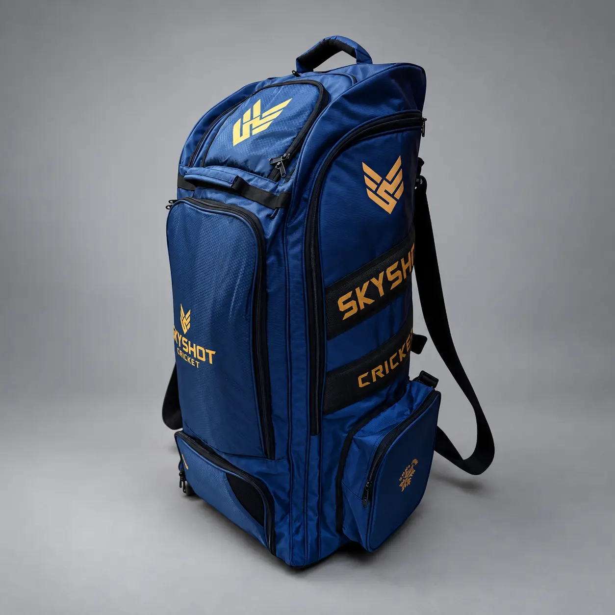 DOMINATOR CRICKET DUFFLE WHEELIE KITBAG- (Best Hybrid Bag) (Blue)